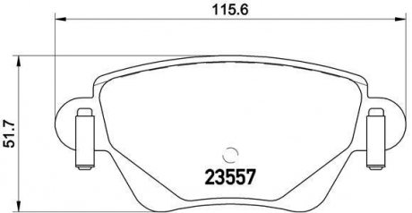 Купити ГАЛЬМІВНІ КОЛОДКИ ДИСКОВІ Jaguar X-type, Ford Mondeo BREMBO p24 059 (фото1) підбір по VIN коду, ціна 1133 грн.