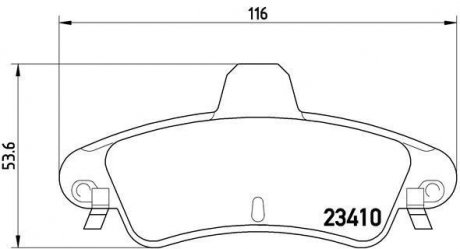 Купити ГАЛЬМІВНІ КОЛОДКИ ДИСКОВІ Ford Mondeo BREMBO p24 070 (фото1) підбір по VIN коду, ціна 1099 грн.