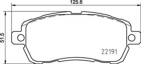 ГАЛЬМІВНІ КОЛОДКИ ДИСКОВІ Ford KA BREMBO p24 203