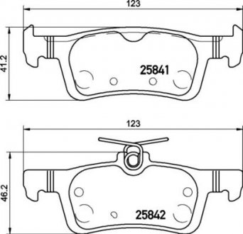 Комплект тормозных колодок из 4 шт. дисков Ford Fiesta BREMBO p24204