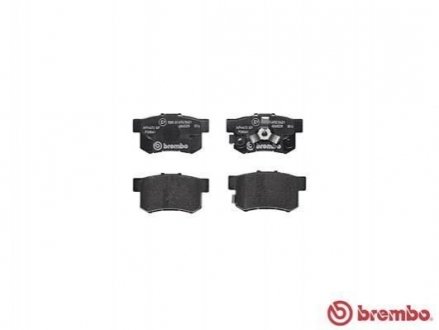 Купить Комплект тормозных колодок из 4 шт. дисков Honda Accord, Acura RDX, Honda CR-V BREMBO p28061 (фото1) подбор по VIN коду, цена 1528 грн.