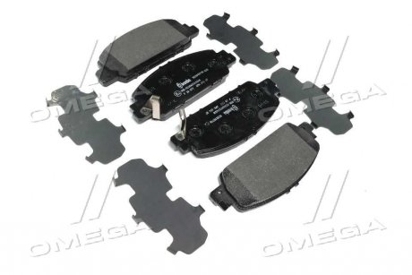 Купить Комплект тормозных колодок из 4 шт. дисков Honda Accord, HR-V BREMBO p28077 (фото1) подбор по VIN коду, цена 2292 грн.