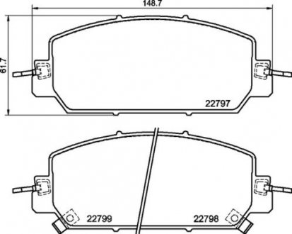 Купить Тормозные колодки дисковые BREMBO p28 098 (фото1) подбор по VIN коду, цена 3002 грн.