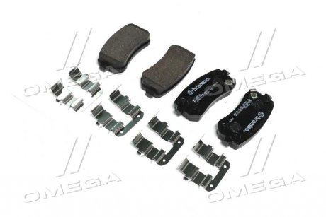 Комплект тормозных колодок из 4 шт. дисков Hyundai IX20, KIA Ceed, Hyundai I20, KIA Picanto, Hyundai Sonata, KIA Pro Ceed, Sportage, Hyundai IX35, I30, KIA Rio, Hyundai Accent BREMBO p30051