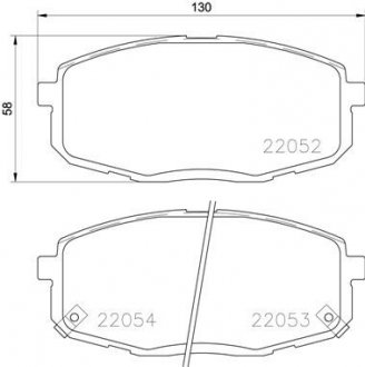 Тормозные колодки дисковые BREMBO p30 077