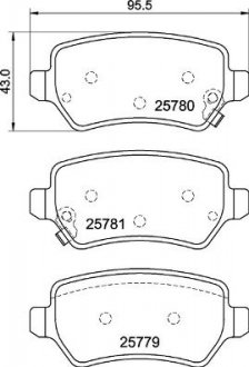 Тормозные колодки дисковые BREMBO p30 120