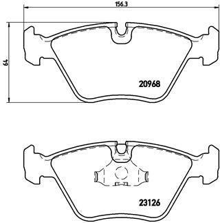 ГАЛЬМІВНІ КОЛОДКИ ДИСКОВІ BREMBO p36 007