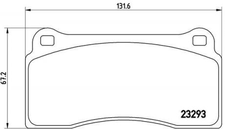 Гальмівні колодки дискові Jaguar XJ, XK BREMBO p36 018