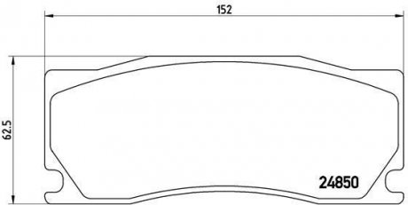 Гальмівні колодки дискові Jaguar XK BREMBO p36 023