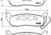 Купити Гальмівні колодки дискові Jeep Grand Cherokee BREMBO p37011 (фото1) підбір по VIN коду, ціна 2107 грн.