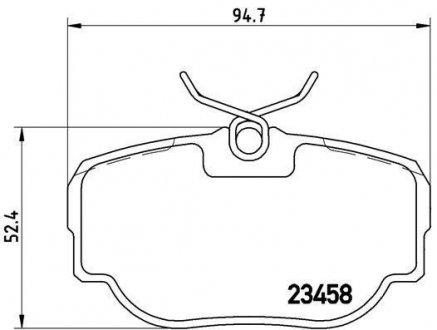 Гальмівні колодки дискові BREMBO p44 009