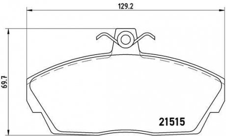 ГАЛЬМІВНІ КОЛОДКИ ДИСКОВІ BREMBO p44 010