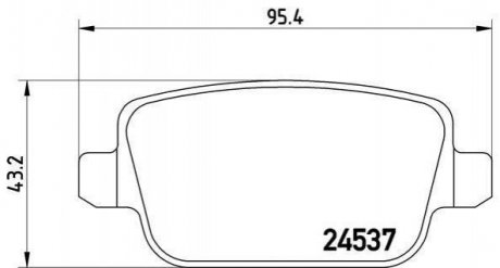 Купити Комплект гальмівних колодок з 4 шт. дисків Land Rover Freelander BREMBO p44016 (фото1) підбір по VIN коду, ціна 1254 грн.