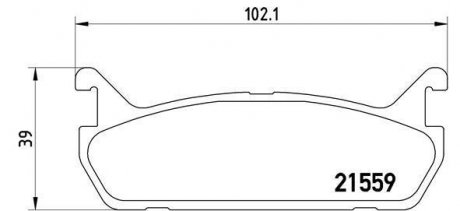 Купити ГАЛЬМІВНІ КОЛОДКИ ДИСКОВІ Mazda 323 BREMBO p49 015 (фото1) підбір по VIN коду, ціна 989 грн.