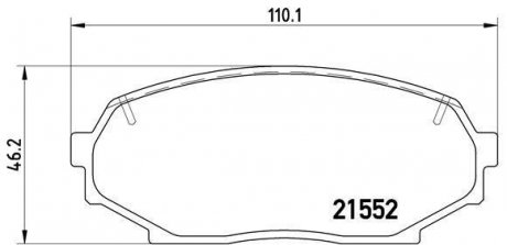 Тормозные колодки дисковые BREMBO p49 017