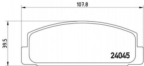 Купити Гальмівні колодки дискові Mazda 6, 626, 323 BREMBO p49036 (фото1) підбір по VIN коду, ціна 1033 грн.