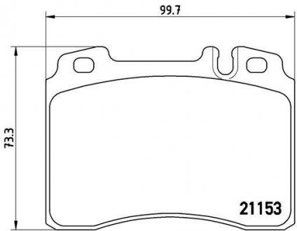 Купити ГАЛЬМІВНІ КОЛОДКИ ДИСКОВІ Mercedes W124, S124, C124, C207, C238, A124, A207, A238, W202, W210, S210, CLK-Class BREMBO p50 010 (фото1) підбір по VIN коду, ціна 1511 грн.