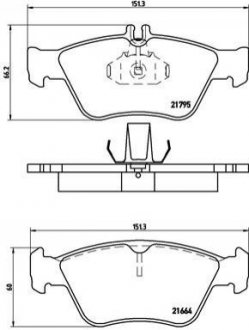 Гальмівні колодки дискові BREMBO p50023