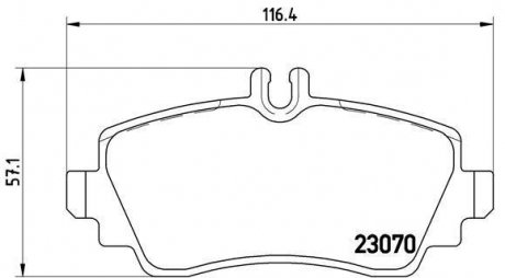 Тормозные колодки дисковые BREMBO p50 036