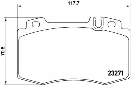 Комплект тормозных колодок из 4 шт. дисков BREMBO p50041