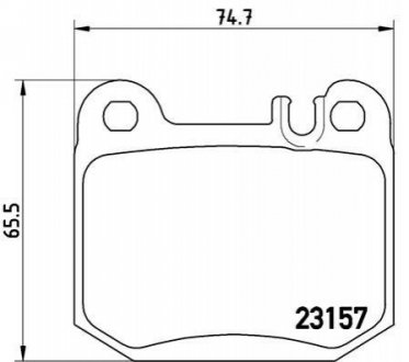 Комплект тормозных колодок из 4 шт. дисков BREMBO p50043