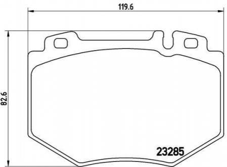 Купити Гальмівні колодки дискові Mercedes W220 BREMBO p50 048 (фото1) підбір по VIN коду, ціна 2160 грн.