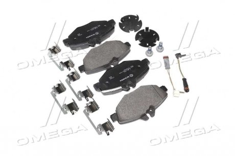 Купить Комплект тормозных колодок из 4 шт. дисков Mercedes S211, W211 BREMBO p50049 (фото1) подбор по VIN коду, цена 1803 грн.