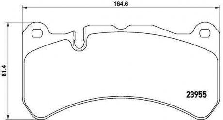 Купить Тормозные колодки дисковые Mercedes CLK-Class BREMBO p50 092 (фото1) подбор по VIN коду, цена 2943 грн.