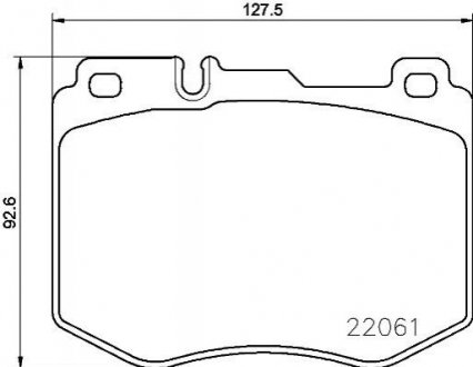 Купить Комплект тормозных колодок из 4 шт. дисков Mercedes GLA-Class, W205, S205, GLC-Class, C205, W213, S213, C124, C207, C238, A124, A207, A238 BREMBO p50120 (фото1) подбор по VIN коду, цена 2336 грн.