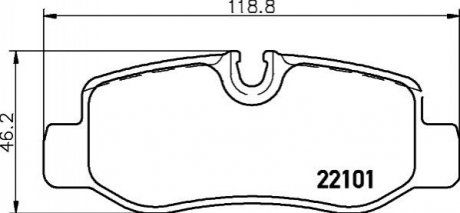 Гальмівні колодки дискові BREMBO p50126