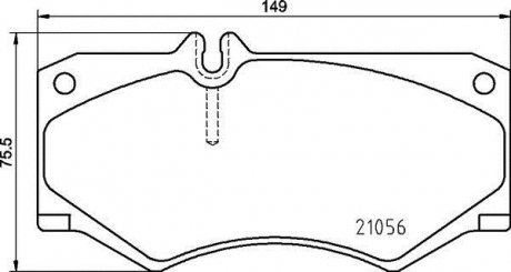 ГАЛЬМІВНІ КОЛОДКИ ДИСКОВІ Mercedes G-Class, T1/T2 BREMBO p50 134