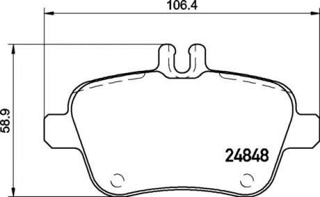 Тормозные колодки дисковые BREMBO p50 135