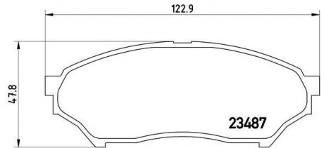 Тормозные колодки дисковые BREMBO p54 028