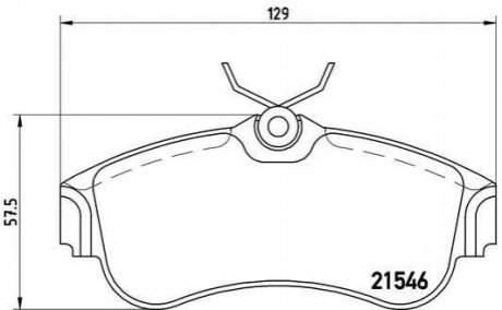 Гальмівні колодки дискові BREMBO p56 022