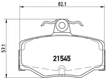Комплект тормозных колодок из 4 шт. дисков Nissan Primera, Almera BREMBO p56024