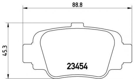 Тормозные колодки дисковые Nissan Micra BREMBO p56 032