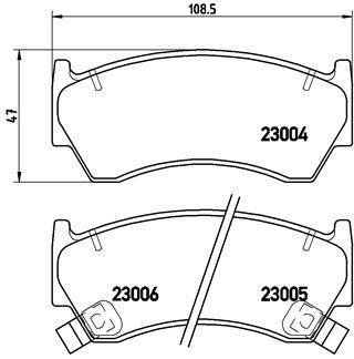 Купить Тормозные колодки дисковые Nissan Almera BREMBO p56 033 (фото1) подбор по VIN коду, цена 1096 грн.