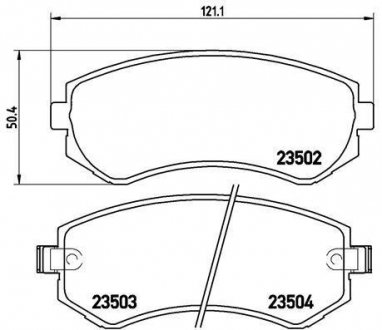ГАЛЬМІВНІ КОЛОДКИ ДИСКОВІ BREMBO p56 039