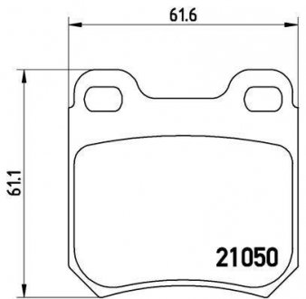 Купити ГАЛЬМІВНІ КОЛОДКИ ДИСКОВІ Opel Omega, SAAB 900, Opel Vectra, SAAB 9-3 BREMBO p59 014 (фото1) підбір по VIN коду, ціна 937 грн.