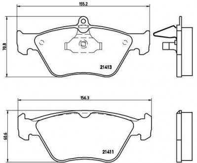 ГАЛЬМІВНІ КОЛОДКИ ДИСКОВІ BREMBO p59 019