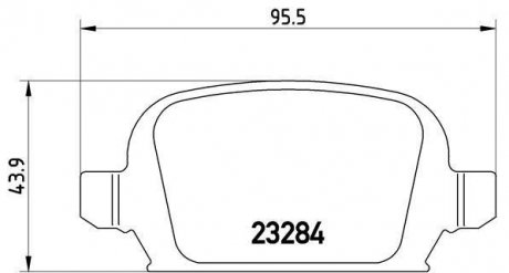 Купити ГАЛЬМІВНІ КОЛОДКИ ДИСКОВІ Opel Corsa BREMBO p59 037 (фото1) підбір по VIN коду, ціна 1269 грн.