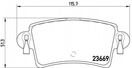 Комплект тормозных колодок из 4 шт. дисков BREMBO p59040