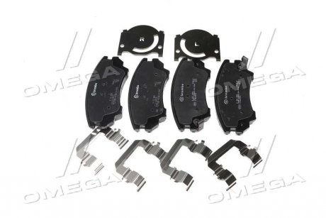 Купить Комплект тормозных колодок из 4 шт. дисков SAAB 9-5, Opel Astra, Insignia, Zafira, Chevrolet Malibu BREMBO p59055 (фото1) подбор по VIN коду, цена 2155 грн.