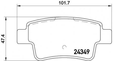 Купити ГАЛЬМІВНІ КОЛОДКИ ДИСКОВІ Opel Corsa BREMBO p59 057 (фото1) підбір по VIN коду, ціна 1500 грн.