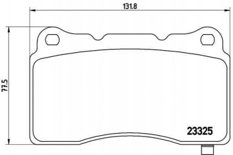 Тормозные колодки дисковые Tesla Model S, Model X BREMBO p59 079