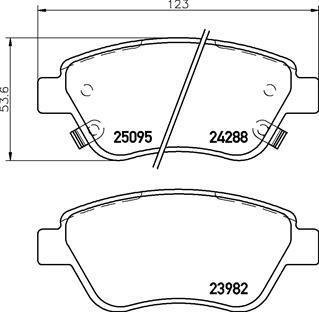 Тормозные колодки дисковые BREMBO p59 081