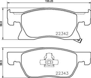 Тормозные колодки дисковые Opel Astra BREMBO p59 092