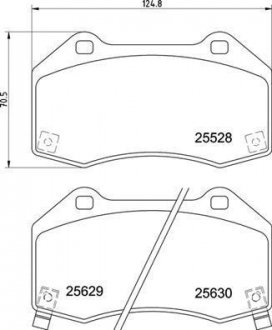 Тормозные колодки дисковые BREMBO p59 094