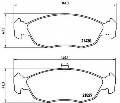 ГАЛЬМІВНІ КОЛОДКИ ДИСКОВІ BREMBO p61 051