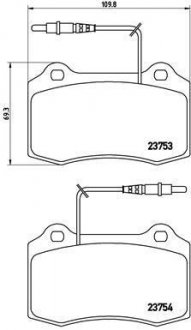 Тормозные колодки дисковые BREMBO p61 064